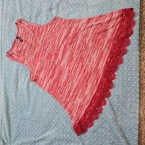 Massani - Red Tank with Lace